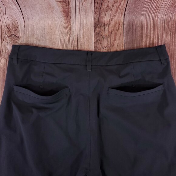 Lululemon Commission Pants Mens Size 34X30.5 Slim Fit Warpstreme Black M5439S - Picture 9 of 15